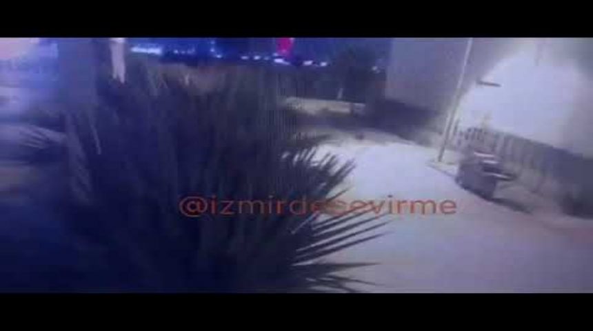 İzmir'deki EYP'li saldırı kamerada!