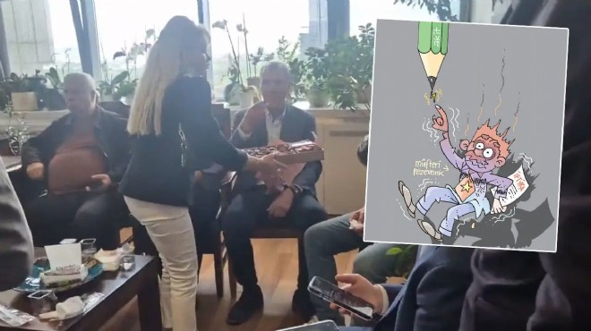 'Ferdi çarpıldı' diye karikatür çizen kadın babaevinde çikolata dağıtıyor'