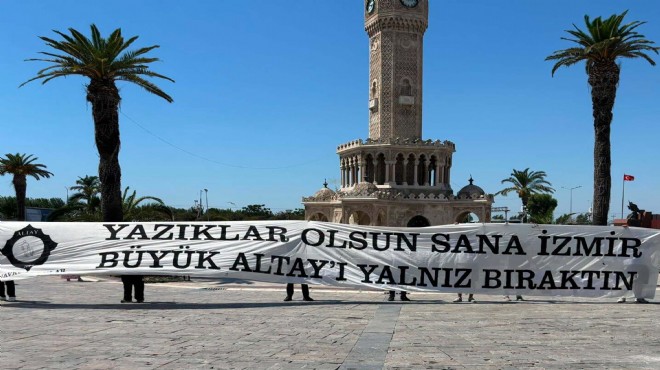 'Yazıklar Olsun İzmir' pankartı meydanlarda!
