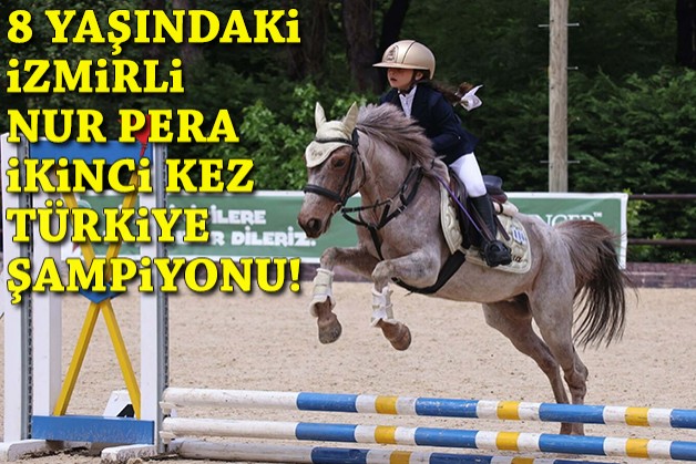 8 yaşındaki İzmirli Nur Pera ikinci kez Türkiye şampiyonu!