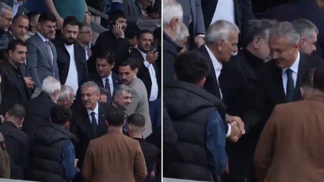Ahmet Türk, yerine atanan kayyımla maç izledi!