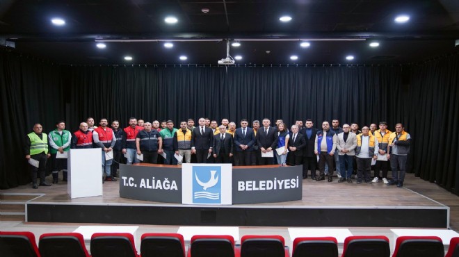Aliağa'da ateş savaşçılarına teşekkür