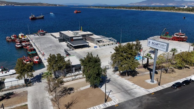 Aliaport hizmete hazır: İlk sefer Midilli'ye!