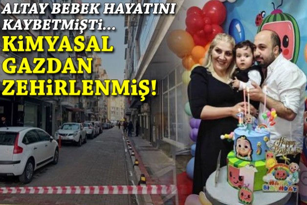 Altay bebek hayatını kaybetmişti: Kimyasal gazdan zehirlenmiş!