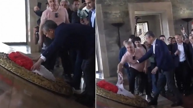 Anıtkabir'de Özgür Özel'e 'çelenk' engeli