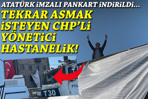 Atatürk imzalı görsel indirildi... Tekrar asmak isteyen CHP yöneticisi hastanelik!
