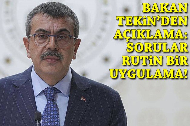 Bakan Tekin'dan 'Tevfik Fikret Okulları' açıklaması: Rutin bir uygulama