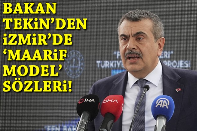 Bakan Tekin'den İzmir'de 'Maarif Model' sözleri!