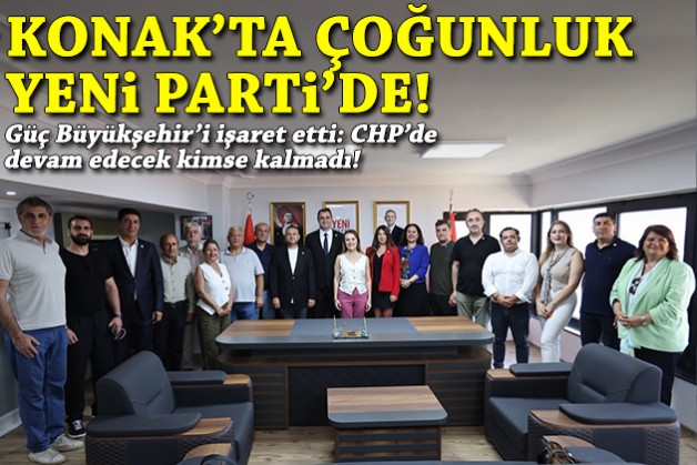 Başkan Mutlu ve 19 meclis üyesi rozeti taktı: Konak'ta çoğunluk YENİ Parti'de!
