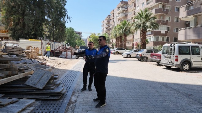 Bayraklı'da inşaatlara mercek