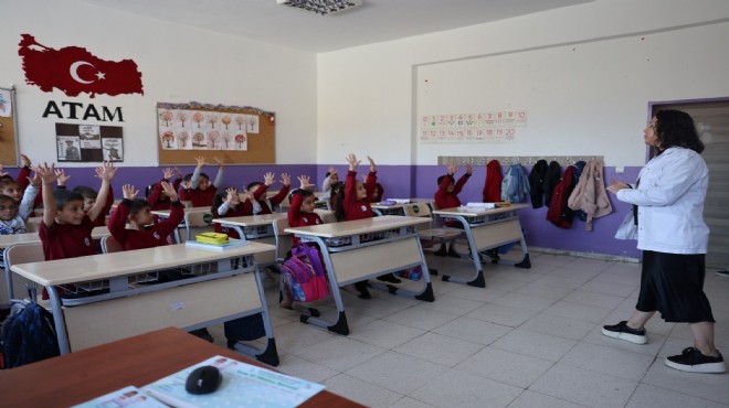 Bayraklı'da miniklere hijyen eğitimi