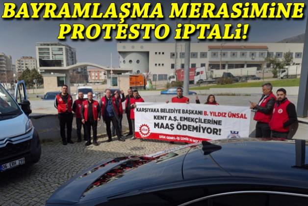 Bayramlaşma merasimine protesto iptali!