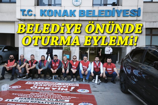 Belediye önünde oturma eylemi!