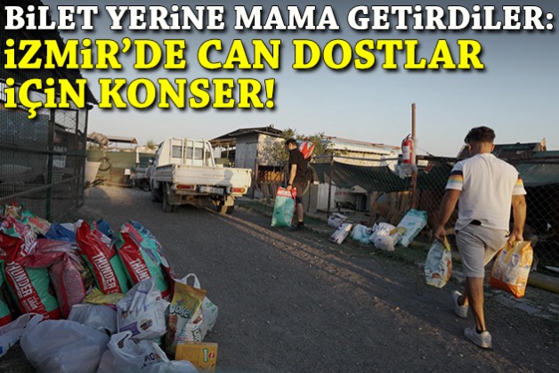 Bilet yerine mama getirdiler: İzmir’de can dostlar için konser!