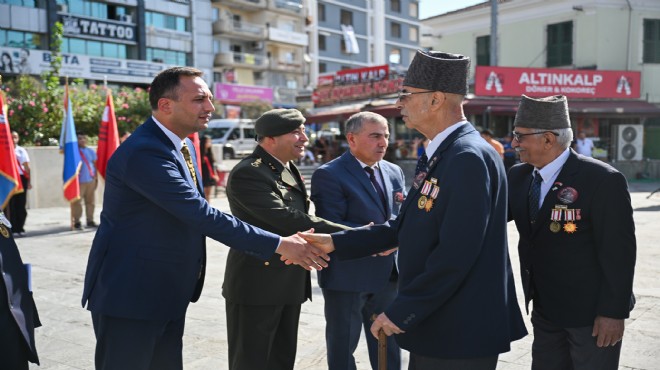 Bornova'da 19 Eylül Gaziler Günü törenle kutlandı