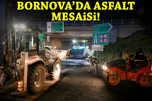 Bornova'da asfalt mesaisi!