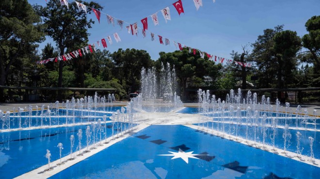 Büyükpark’ın simge havuzuna estetik dokunuş