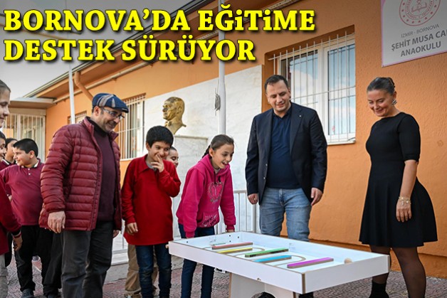 Bornova’da eğitime destek sürüyor