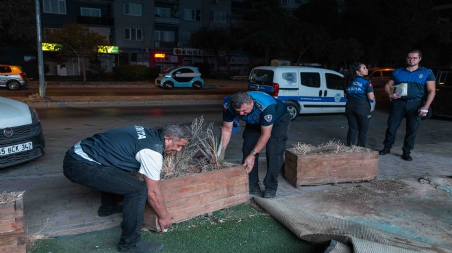 Bornova’da gece yarısı zabıta operasyonu!
