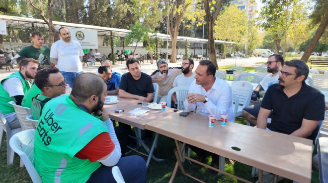Bornova’da moto kuryeler buluşması