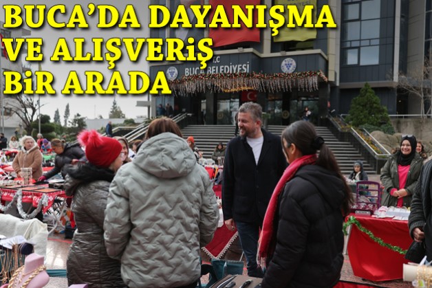 Buca’da dayanışma ve alışveriş bir arada