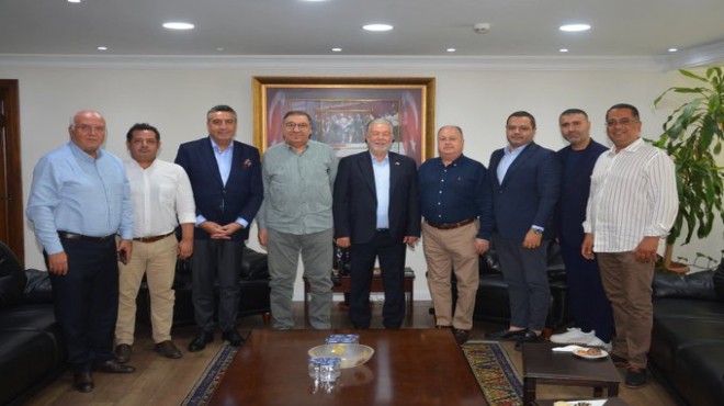 Büyükşehir komisyon üyelerinden Yalçın Ata'ya tebrik ziyareti