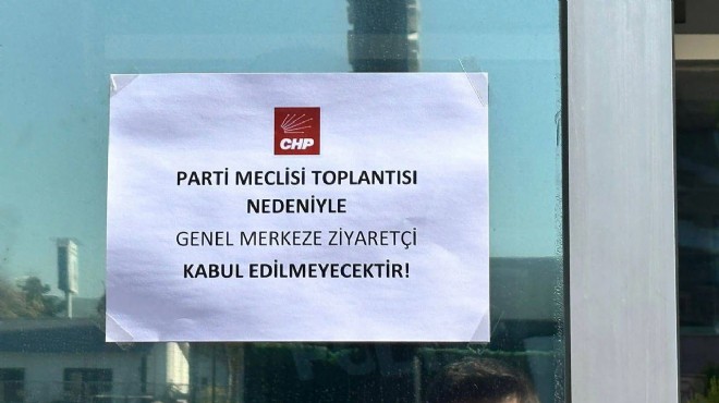 CHP Genel Merkezi'ne ziyaretçi yasağı!