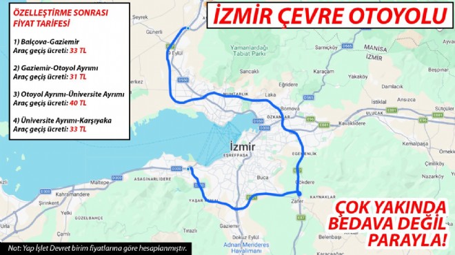CHP'li isimden çok konuşulacak iddia: İzmir Çevre Yolu paralı olacak!