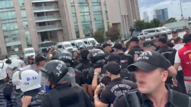 Çağlayan Adliyesi önünde polis müdahalesi