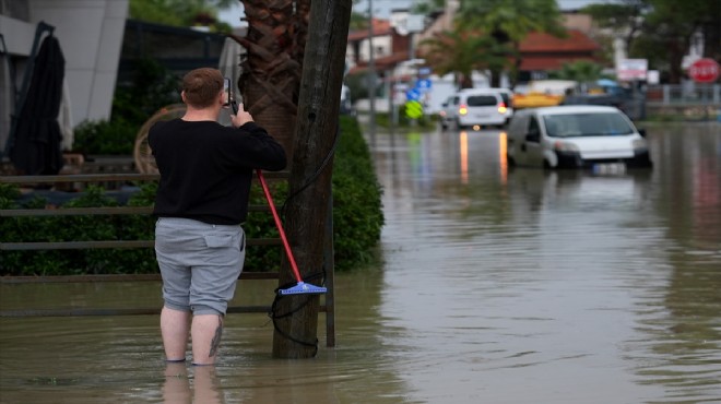 Çeşme'den yağmur manzaraları!
