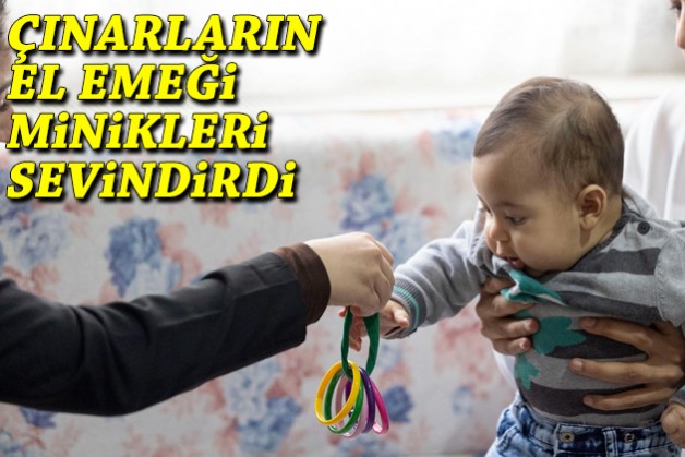 Çınarların el emeği, minikleri sevindirdi