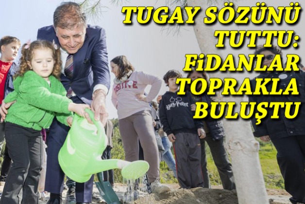 Çocuklar istedi, fidanlar toprakla buluştu