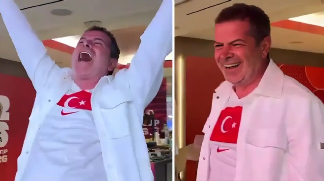 Cüneyt Özdemir'in 'gol sevinci' gündem oldu!