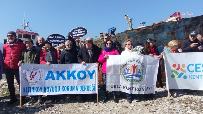 Demircili'de 'kaçak hurda gemi' nöbeti: Mahkeme kararı bekleniyor!