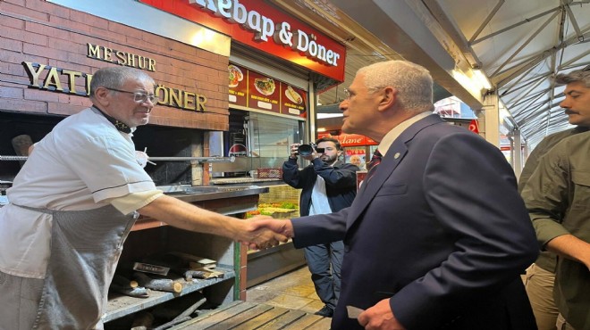 Dervişoğlu Kemeraltı'nda: İzmir'in 35 yıldır çözülmüş bir sorunu yok!
