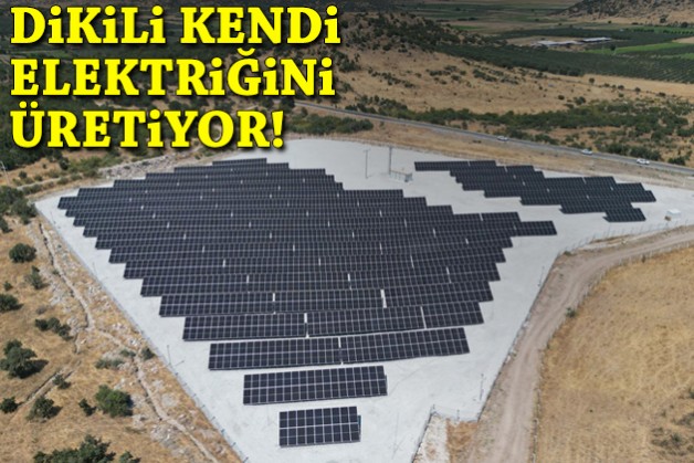 Dikili kendi elektriğini üretiyor!