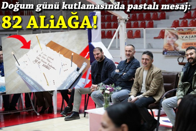 Başkanın doğum günü kutlamasında pastalı 'yeni il' mesajı!