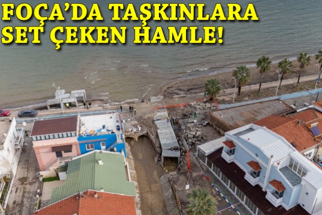 Foça'da taşkınlara set çeken hamle!