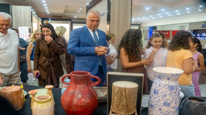 Gaziemir’de çamur sanata dönüştü