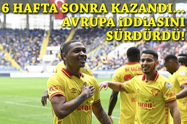 Göztepe 6 hafta sonra kazandı, Avrupa iddiasını sürdürdü!