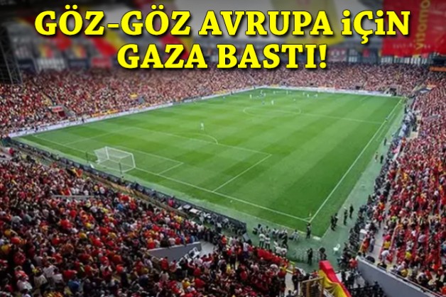 Göztepe Avrupa için gaza bastı