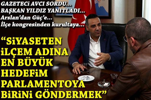 ‘İlçem adına siyaseten en büyük hedefim parlamentoya birini göndermek’