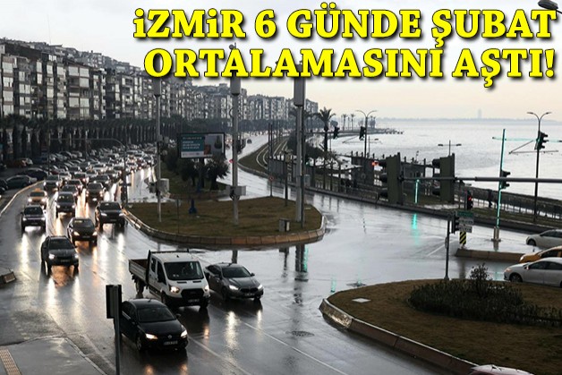 İzmir, 6 günde şubat ayı ortalamasını aştı