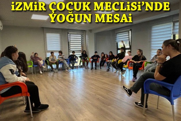 İzmir Çocuk Meclisi’nde yoğun mesai