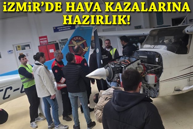 İzmir İtfaiyesi'nden hava kazalarına hazırlık!