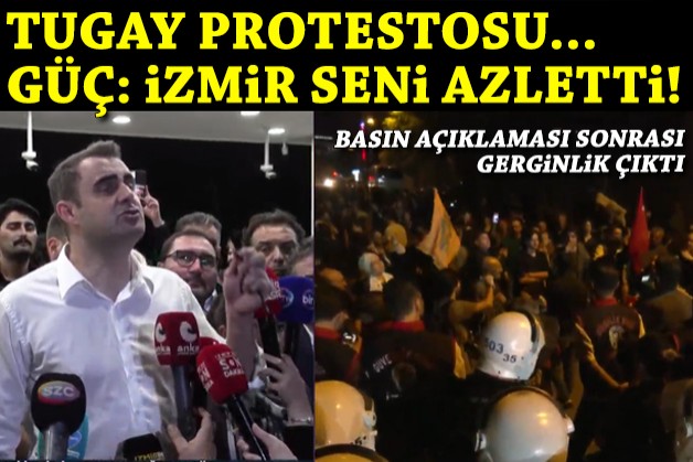 İzmir'de Cemil Tugay protestosu... YENİ Partili Güç: İzmir seni azletti!