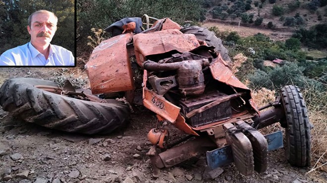 İzmir'de devrilen traktörün sürücüsü öldü