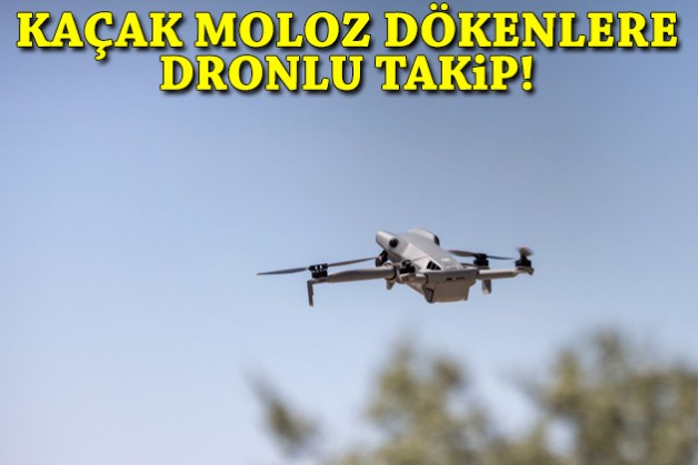 İzmir'de kaçak moloz dökenlere dronlu takip!