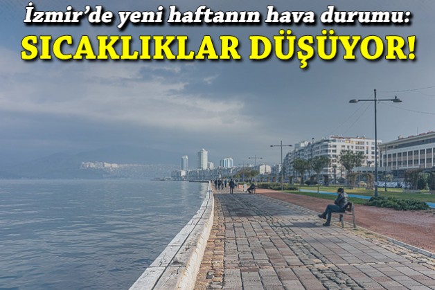 İzmir'de yeni haftanın hava durumu: Sıcaklıklar düşüyor!