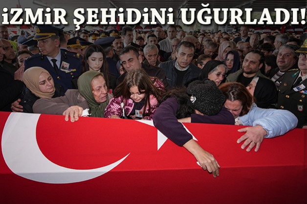 İzmir şehidini uğurladı
